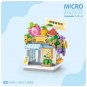 Loz Cute Small Store Pet Shop Coffee Shop Flower Shop Mini Particle Building Blocks