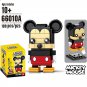 Disney Mickey Minnie Action Figure Blocks Kawaii Anime Figure Building Blocks Diy Assembling
