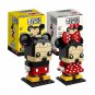 Disney Mickey Minnie Action Figure Blocks Kawaii Anime Figure Building Blocks Diy Assembling