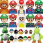 Anime Super Bros Mario Building Blocks Luigi mini Action toy Figures Blocks Toys Bricks