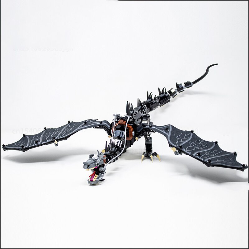 Movie Creative Display Model Bricks The Rings UCS MOC Fell Beast Building Blocks