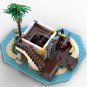 Authorized 1440Pcs Pirate Theme Sabre Island Bricks Model Kits MOC-71657 Assembly Building Blocks