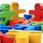 Children Wooden Building Blocks Balance Thinking Games Early Learning Montessori Educational