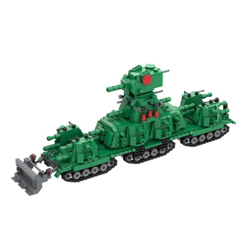 MOC KV-44 WW2 Military Series Soviet Super Heavy Armored Main Battle Tank Army Soldiers