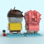 292PCS MOC Famous Anime Movie Characters Ponyo & Sosuke Brickheadz Building Blocks