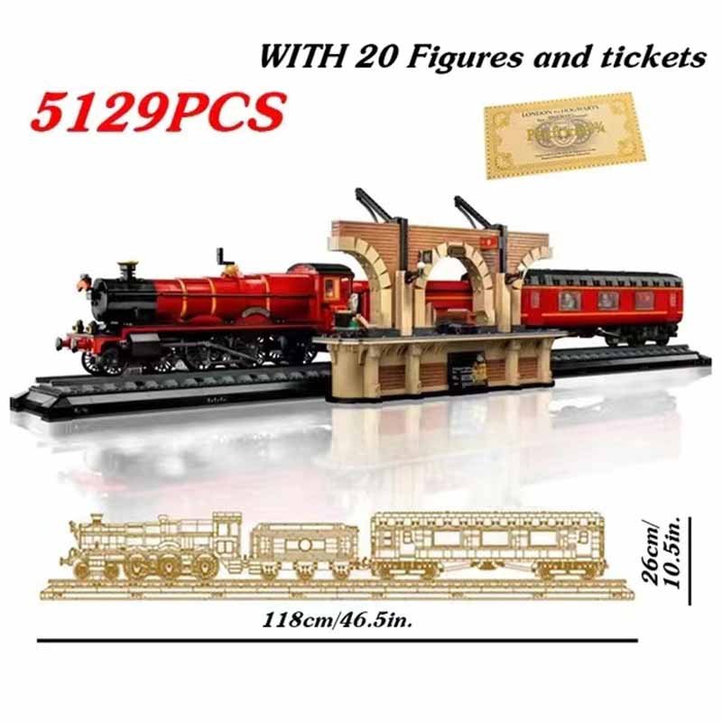 City Express Train Assembling Building Block Model Sets Compatible 76405 Collection Bricks Toys