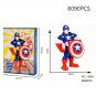 Avengers Spiderman Iron Man Captain America Animation Building Block figure