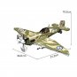 Military WW2 Spitfire Fighter Block DIY 1/32 Scale UK Plane Building Brick Toy For Boy Children