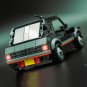 280PCS MOC Speed Champions 205 GTI Black SportsCar Model Building Blocks Technology Bricks