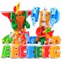 DIY Creative Building Blocks Transformation Robot Deform Alphabet Action Figure Assembling Blocks