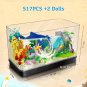 Creative Fishbowl LED Fish Tank Mini Bricks Underwater World Aquarium Marine Animal Building