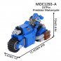 MOOXI Game War Hammer 40k War Motorcycle Combat Bike Building Brick DIY Block