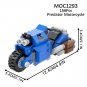 MOOXI Game War Hammer 40k War Motorcycle Combat Bike Building Brick DIY Block