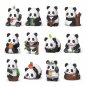 Small particle assembly building block toy giant panda flower fruit Lai Meng Lan Fubao