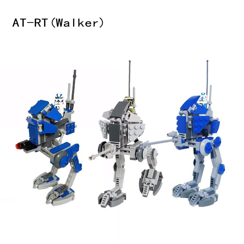 New AT-RT Soldier Clone Scout Walker Battles Army Packe Building Blocks Toys