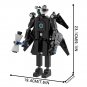MOOXI Skibidi Toilet Man Vs Monitor 493Pcs MOC Bricks Sunglasses Titan Cameraman Game Figures