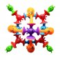 Bees Suction Cup Toy, Soft Building Blocks Pop Sucker,Small Throw Darts Set,Parent-child