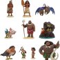 10pcs/set Figure Toys Tui Tala Heihei Pua Villager Tamatoa Dolls PVC Action