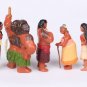 12pcs/set 6-10cm Moana Princess Maui Chief Tui Tala Heihei Pua Action Figure Toys For Children