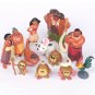 12pcs/set 6-10cm Moana Princess Maui Chief Tui Tala Heihei Pua Action Figure Toys For Children