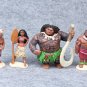 10pcs/set 6-10cm Moana Princess Maui Chief Tui Tala Heihei Pua Action Figure Brinquedo Toys