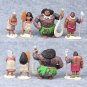 10pcs/set 6-10cm Moana Princess Maui Chief Tui Tala Heihei Pua Action Figure Brinquedo Toys