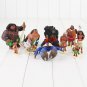 10pcs/Lot Princess Moana Figure Toys Maui Gramma Tala Tui Tamatoa Heihei Rooster Pua Pig Hawk Animal