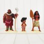 10pcs/Lot Princess Moana Figure Toys Maui Gramma Tala Tui Tamatoa Heihei Rooster Pua Pig Hawk Animal