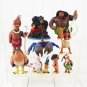 10pcs/Lot Princess Moana Figure Toys Maui Gramma Tala Tui Tamatoa Heihei Rooster Pua Pig Hawk Animal