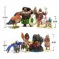 DISNEY Moana Princess Legend 10Pcs/set Quality Dolls Vaiana Maui Chief Tui Tala Heihei Pua Action