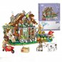 LOZ Windmill Farm House Garden Cow Animal Mini Street View DIY Town Farm Cabin Educational