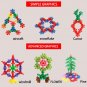 60/400PCS Plum Blossom Building Blocks 3D Bricks Toys Baby Snowflake Building Blocks Toys