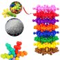 60/400PCS Plum Blossom Building Blocks 3D Bricks Toys Baby Snowflake Building Blocks Toys