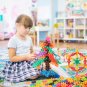 60/400PCS Plum Blossom Building Blocks 3D Bricks Toys Baby Snowflake Building Blocks Toys