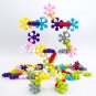 200Pcs Snow Flake Building Set 3D Maze Toy Construction Building Block Educational Gift