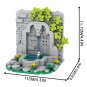 MOOXI City Fountain 255Pcs MOC Bricks Middle Ages Military Castle Fountain