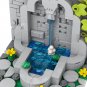 MOOXI City Fountain 255Pcs MOC Bricks Middle Ages Military Castle Fountain