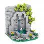 MOOXI City Fountain 255Pcs MOC Bricks Middle Ages Military Castle Fountain