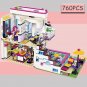 NEW 760pcs Pop Star House Building Block Compatible 41135 Livi Friends For Girls Figures Bricks