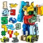 DIY Creative Education Blocks Assembling Action Figure Transformation Number Deformation