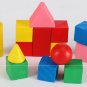 14Pcs/bag Colorful Wooden Solid Geometry Blocks Toys Early Education Building Blocks Toys