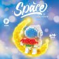 Cartoon LOVE Astronaut Micro Building Blocks Moon Spaceman Earth Figures Diamond Mini