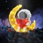 Cartoon LOVE Astronaut Micro Building Blocks Moon Spaceman Earth Figures Diamond Mini