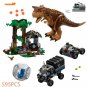 10926 Carnotaurus Gyrosphere Escape Velociraptor Model Building Blocks Dinosaur Gift Brick