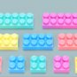 95/144/288Pcs New Macarons Variety Building Blocks Children's Intelligence Diy Toys