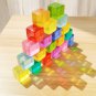 Acryliic Rainbow Blocks Cubes Gem Blocks Toys For Kids