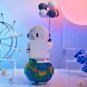 New Astronaut Building Blocks with Light Mini Micro Space Moon Satellite Diamond Block Bricks