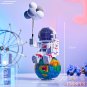 New Astronaut Building Blocks with Light Mini Micro Space Moon Satellite Diamond Block Bricks