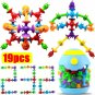 19Pcs Suction Cup Toys Baby DIY Plastic Bee Building Blocks Games