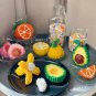 Bibilock City Fruit Model Avocado Apple Lemon Orange Micro Mini Building Blocks